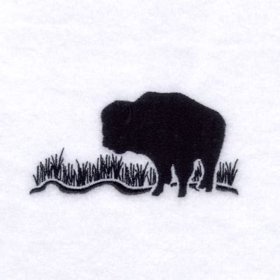 Buffalo Silhouette - 4x4 - Products - SWAK Embroidery