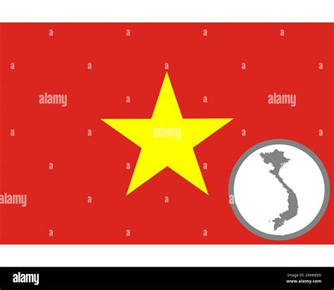 Flag and map of Vietnam Stock Photo - Alamy