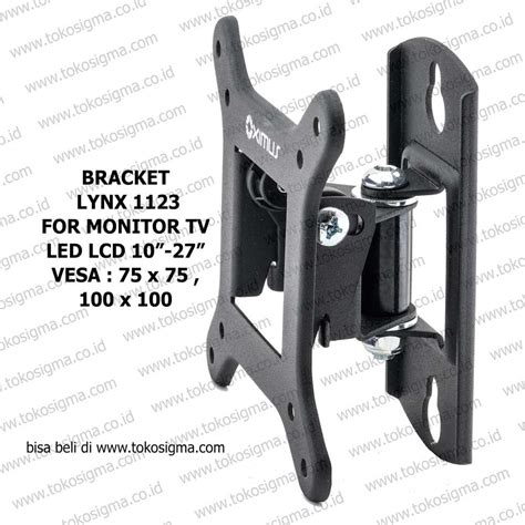 Jual WALL BRACKET MONITOR PC FLAT CURVE 10 - 27 INCH or TV LCD/LED LYNX ...