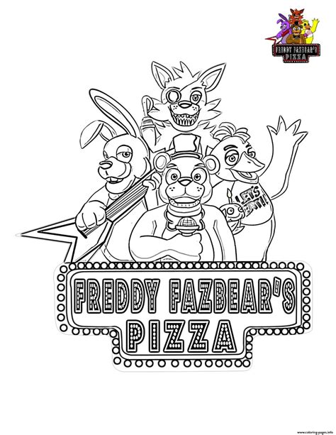 Print Five Nights at Freddys FNAF coloring pages | Fnaf coloring pages, Cartoon coloring pages ...