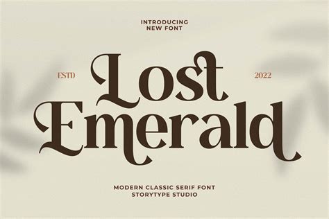 Lost Emerald Modern Classic Font | Serif Fonts ~ Creative Market