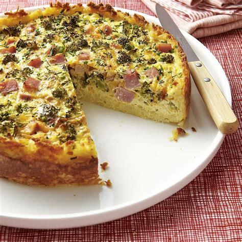 Broccoli, Ham & Cheese Quiche Recipe - EatingWell