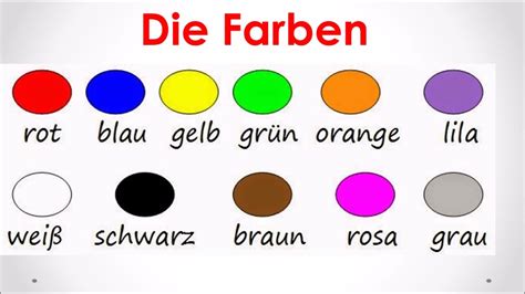 APRENDE LOS COLORES EN ALEMÁN FÁCIL Y GRATIS l DIE FARBEN I ESPAÑOL/ ALEMÁN - YouTube