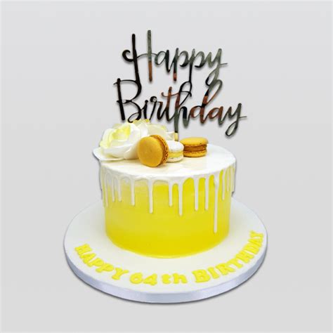 Happy Birthday Yellow Cake