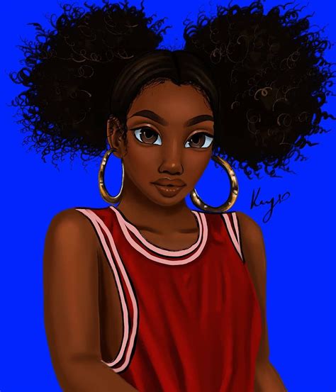Pin by Kim Nicely on natural hair in 2020 | Black girl cartoon, Black love art, Black girl art