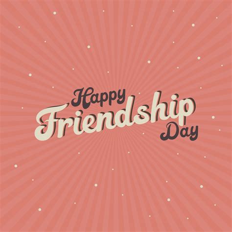 Happy Friendship Day Greeting Card Design. Friendship day typography greeting card creative idea ...