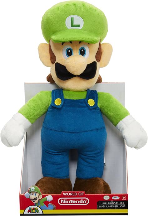 Amazon.com: World of Nintendo Luigi Jumbo Plush