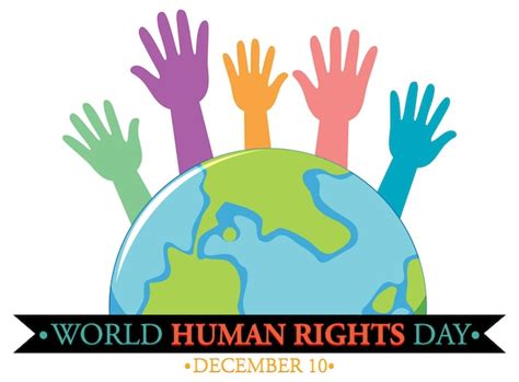 Free Vector | World human rights day poster design