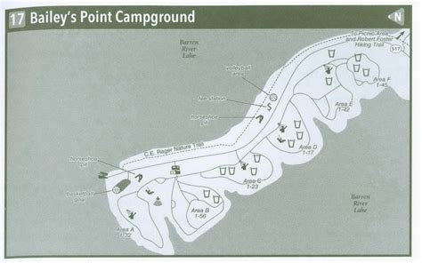 Bailey's Point Campground in Kentucky on map KY how to get information - U.S.