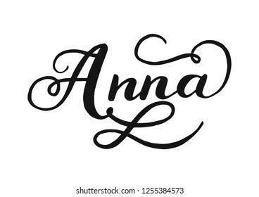 Anna Name Svg