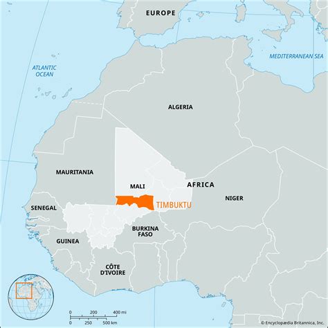 Timbuktu Map Of Africa - Lesli Noellyn