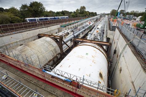 The second TBM launched for HS2 railway through London