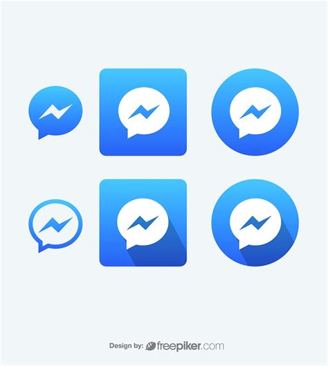 Freepiker | facebook messenger vector icons vector icons