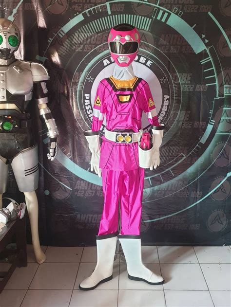 PINK TURBO Ranger Full Suits Costume of Power Rangers Rescue - Etsy