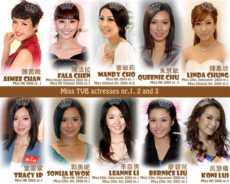 TVB Stuffs: Miss TVB actresses, nr 1, 2 & 3