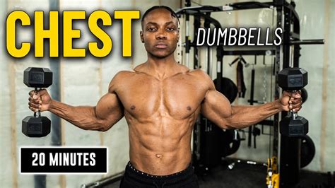 20 Minute Dumbbell Chest Workout | Build & Burn #1 - YouTube