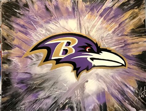 Baltimore Ravens Art/ Baltimore Ravens Poster/ Spray Paint | Etsy