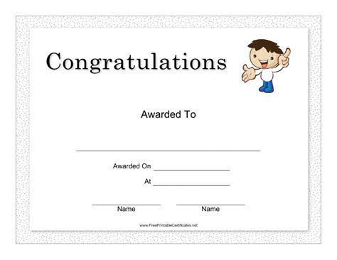 Congratulations Certificate Template Fill In | Images and Photos finder