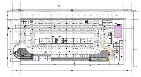 Basement Parking Plan Drawing DWG File | Parking design, How to plan ...