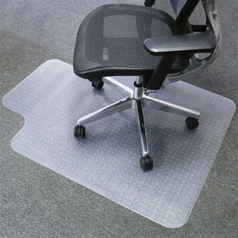 Zimtown PVC Carpet Chair Mats,for Carpeted Floors with Lip, Transparent Desk Chair Mat 36"x 48 ...