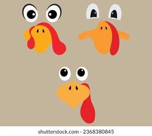 Turkey Face Svg Turkey Silhouette Stock Vector (Royalty Free) 2368380845 | Shutterstock