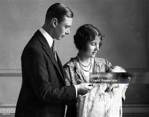 1926, The Duke and Duchess of York pictured with their daughter as ...