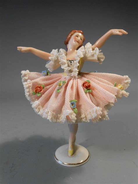 German Dresden Figurines | Fine German Germany Dresden Porcelain Ballerina Figurine CA 20th ...