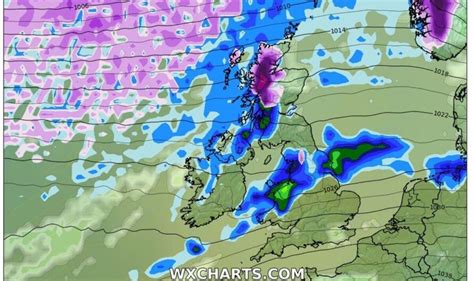 UK snow: Exact time polar vortex could dump snow and ice blast onto UK ...