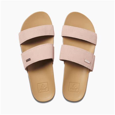 Reef Women's Cushion Bounce Vista Suede Sandal Dusty Pink | Laurie's Shoes