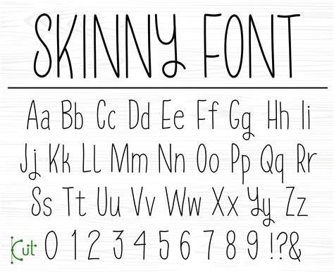 Tall Font Skinny Font Thin Font Tall Skinny Font Tall Letters Font Thin ...