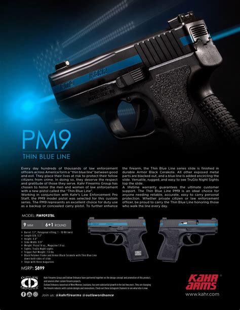 Brochures Manuals - Kahr Arms - A leader in technology and innovation