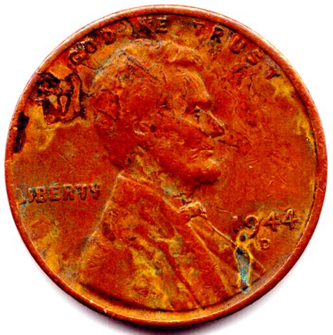 1944 D Lincoln Error Cent Rev/Obv | Coin Talk