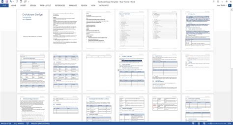 Database Design Template (MS Office) – Templates, Forms, Checklists for MS Office and Apple iWork