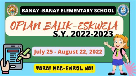 Oplan Balik Eskwela Tarpaulin Template