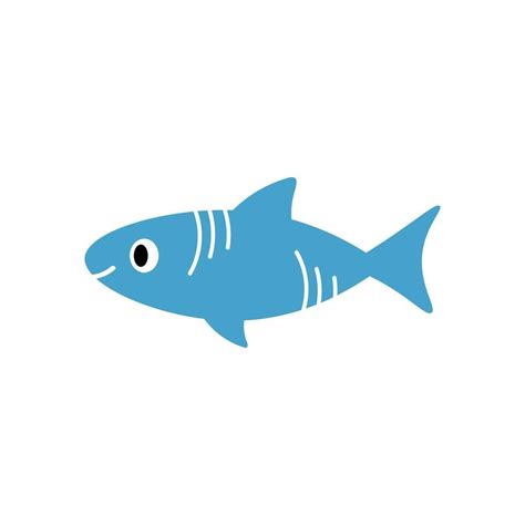 Fish blue silhouette 25126331 Vector Art at Vecteezy