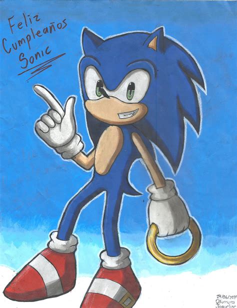 Sonic The Hedgehog 28 Anniversaty by OkumuraJaqueline on DeviantArt