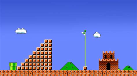 Mario Flagpole | Super mario bros games, Mario bros, Super mario games