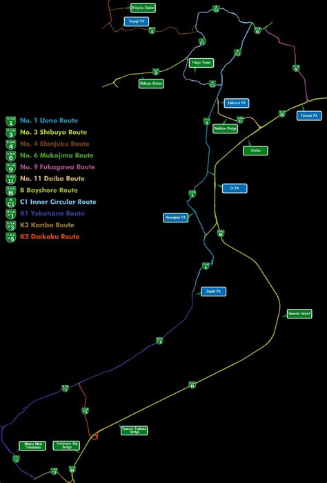 Shutoko expressway map