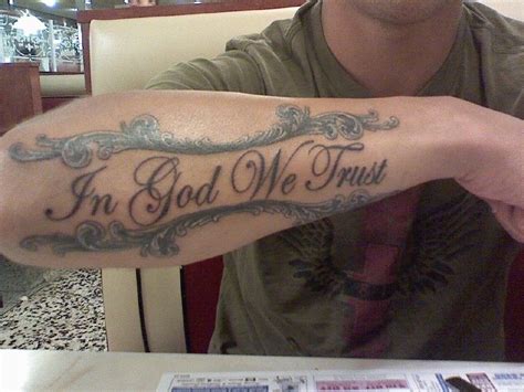 30+ Expressive In God We Trust Tattoo Designs for Men – EntertainmentMesh