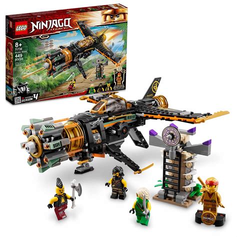Buy LEGO NINJAGO Legacy Boulder Blaster 71736 Airplane Toy Featuring Collectible Figurines 449 ...