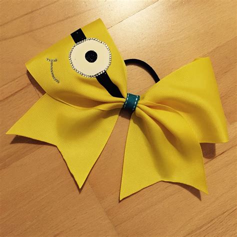 Minion bow I just made :) | Minions bow, Cheer bows, Bows