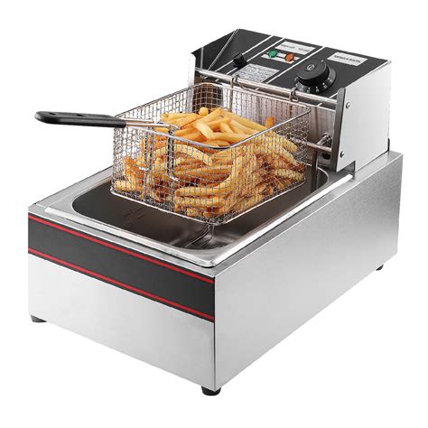 Deep Fryers With Baskets Commercial Electric Fryer Home 6L 1700W ...