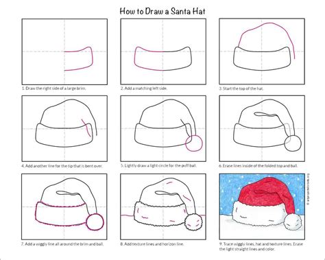 Santa Drawing Step By Step