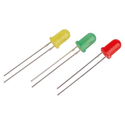 5mm Round Diffused LEDs with Integral Resistor | Rapid Online