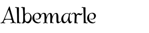 Albemarle in use - Fonts In Use