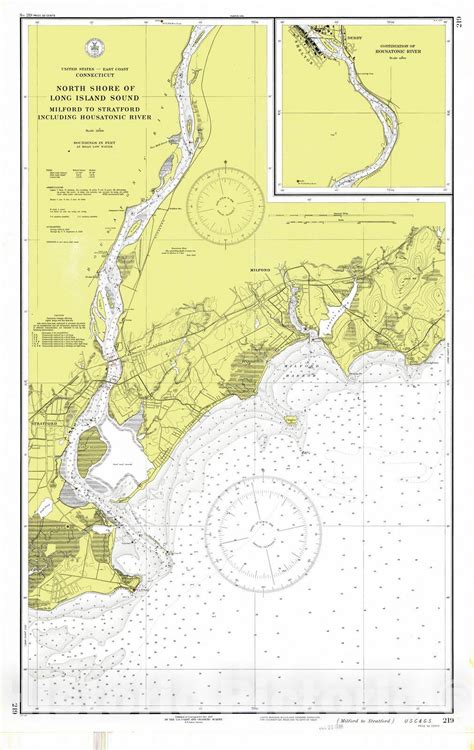 Historic Nautical Map - North Shore Of Long Island Sound, 1935 NOAA ...