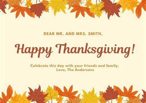 Thanksgiving Card Templates