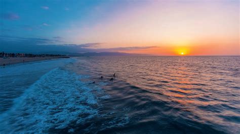 喜欢大海？喜欢日落日出？威尼斯海滩4K高清动态桌面壁纸你值得拥有！_4k壁纸大海-CSDN博客
