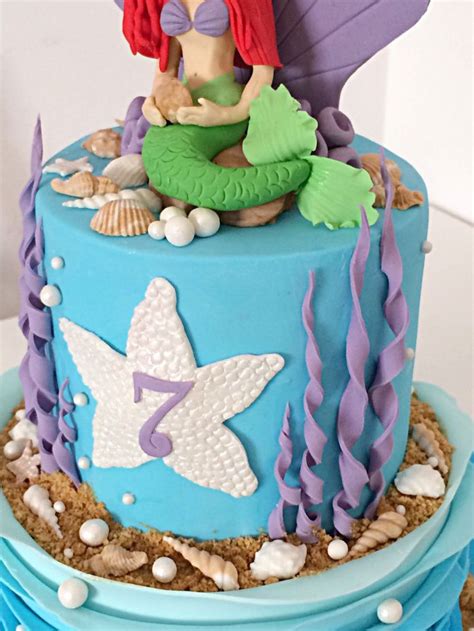 Mermaid cake | Mermaid birthday cakes, Mermaid cakes, Diy cake