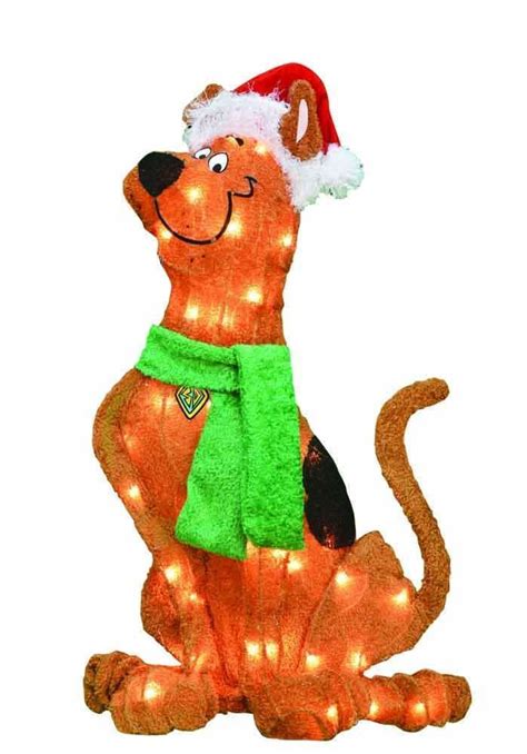 Tis Your Season | 24-Inch Pre-Lit 2D Scooby Doo with Santa Hat